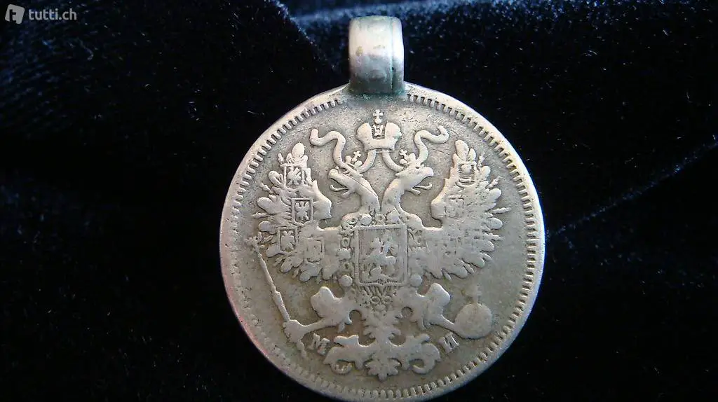 Silbermünze 20 Kopeken 1862 Russland ZAR ALEXANDER II.