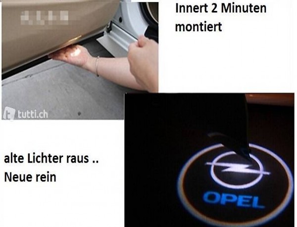 2 Stk.Opel Tür Licht mit Opel Logo