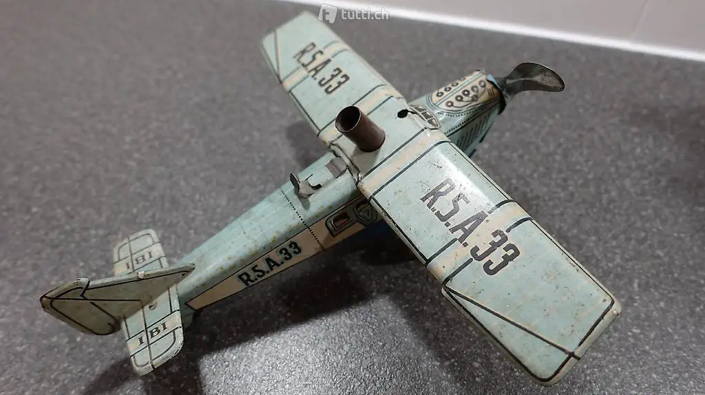 Blechspielzeug antik Flugzeug