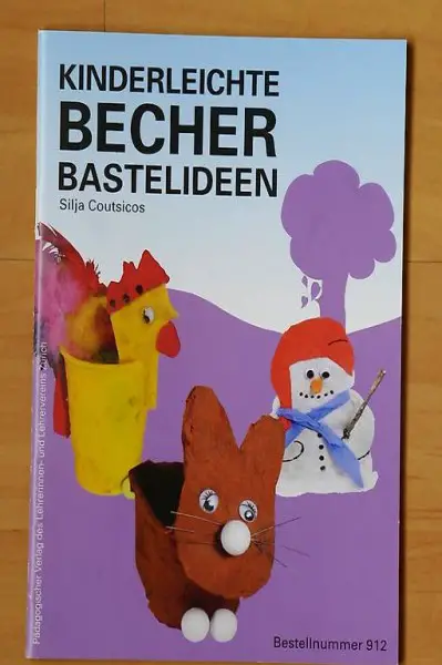 Bastelbogen "Kinderleichte Becher Bastelideen": A5; 2 Stk.