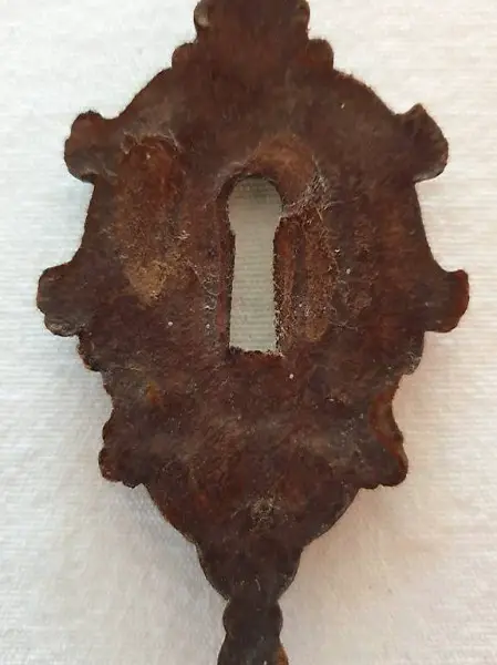  Möbel Schlüssel Schild aus Leder mit Quaste