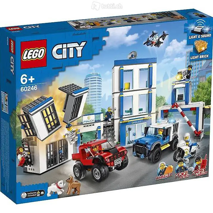 LEGO City 60246 Polizeistation mit Leucht und Sound, OVP