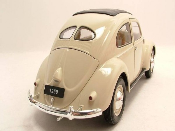  NEU: VW Käfer / Bretzelkäfer 1946-1953 beige 1:18 von Welly