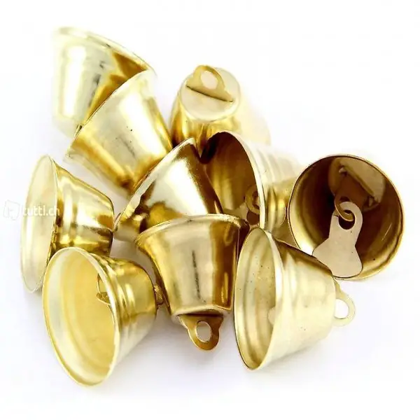 50 Glöckchen Gold Glocken 21mm