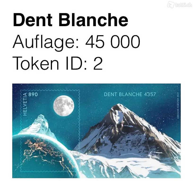 Swiss Crypto Stamp, Set Token ID 1 bis 4