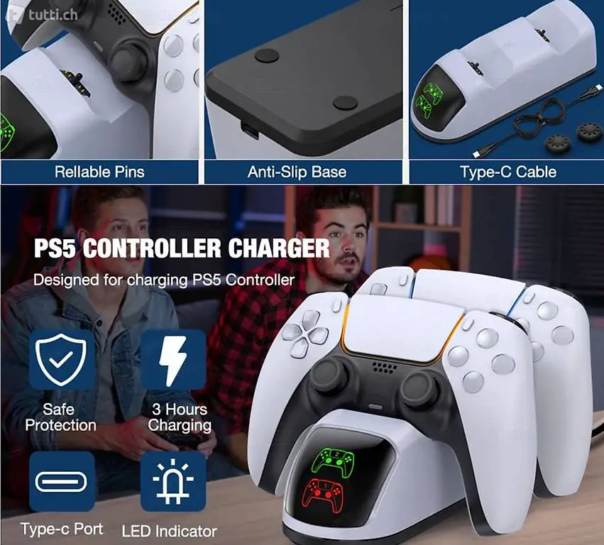  PS5 Controller Schnellladestation