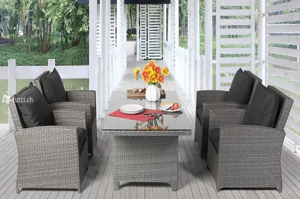 Rattan Lounge Dining - Garten Lounge Outdoor