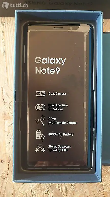 Samsung Galaxy Note 9, 128GB, schwarz