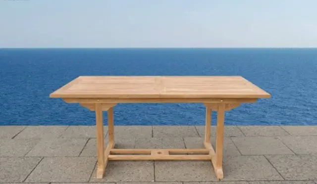  Gartenmöbel aus Akazienholz -Tisch mit 8 Stühlen - JAVA