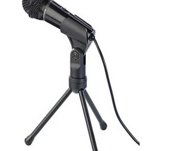  Kondensator-Mikrofon mit Stativ für PC und Notebook, 3,5-mm-