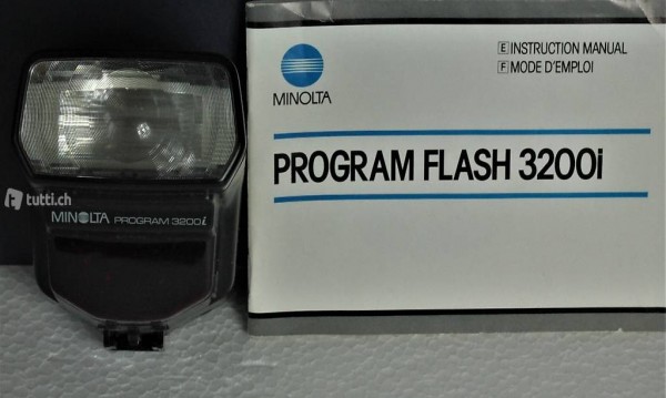 Minolta Blitz 3200i Program Flash Mit Bedienungsanleitung.