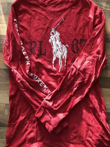 Shirt rot, Marke POLO Ralph Lauren / Grösse 146-152