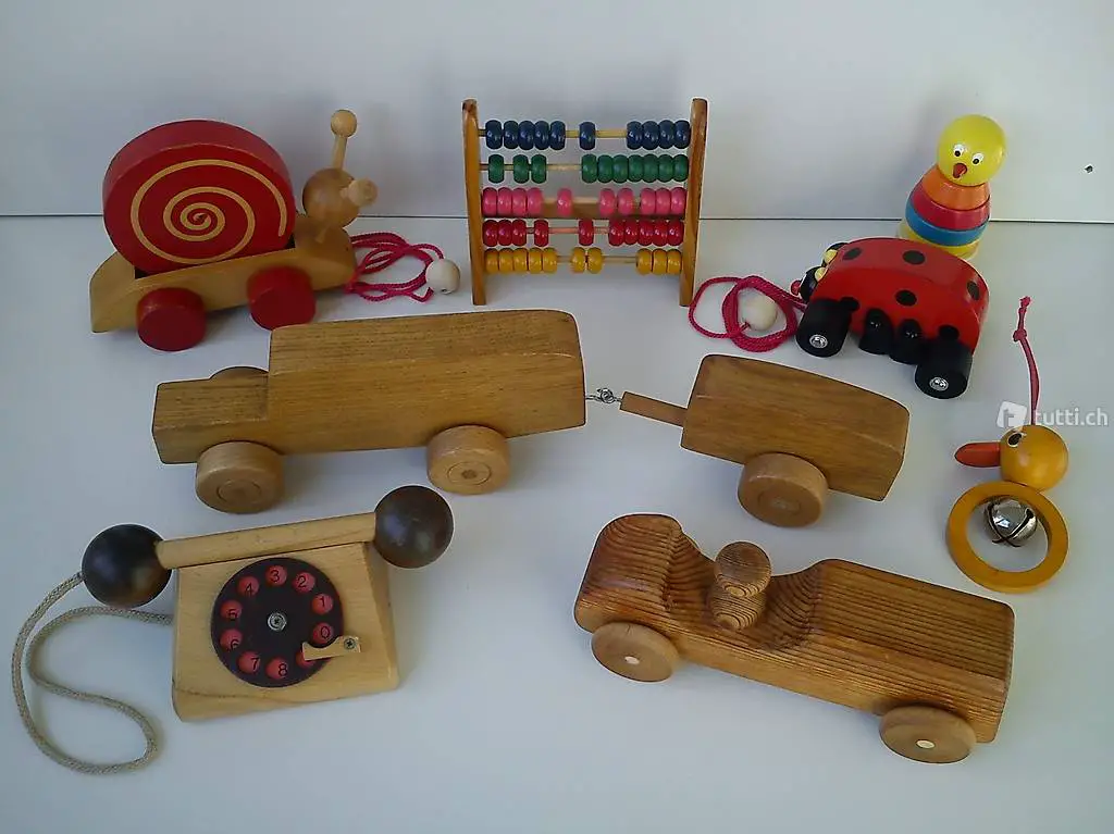 Alte Holzspielsachen, einzeln erhältlich