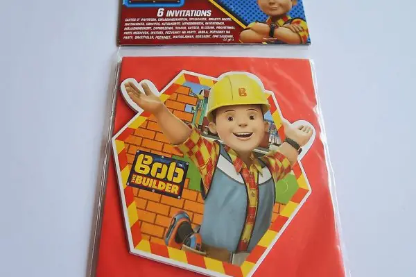 Bob der Baumeister Einladungskarten 6er Set