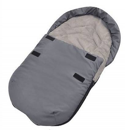  Fuss-/Schlafsack für Babyschale/Autositz 75 x 40 cm Grau