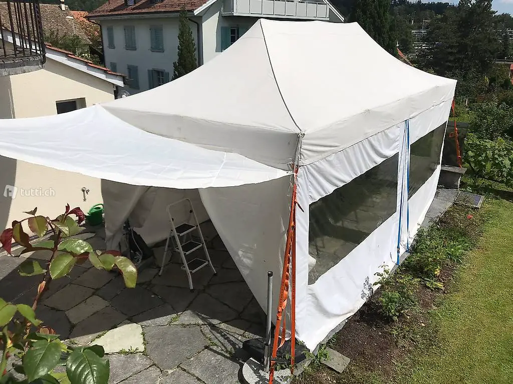 3x6m Zelt mit Seitenwänden zu vermieten zum selber abholen