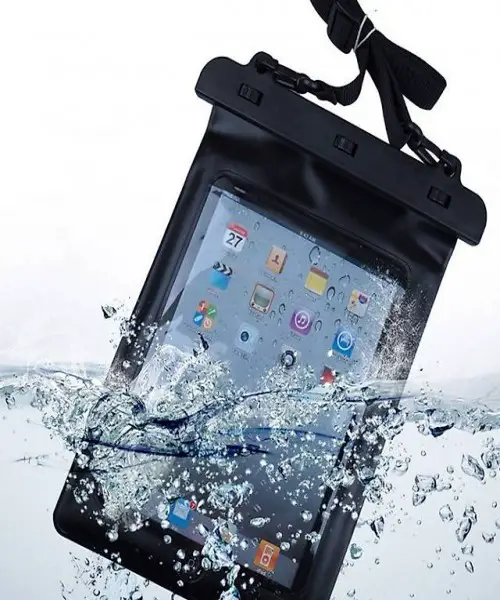  Wasserfeste Hülle Tasche in SCHWARZ für iPad Air 2 / Pro 9.7