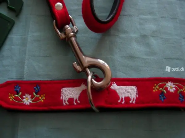  Hundeleine mit Hundehalsband Schweizer - Motiv