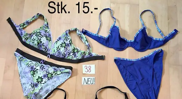 2 neue schöne Bikinis 38/M, Stk. 15.-