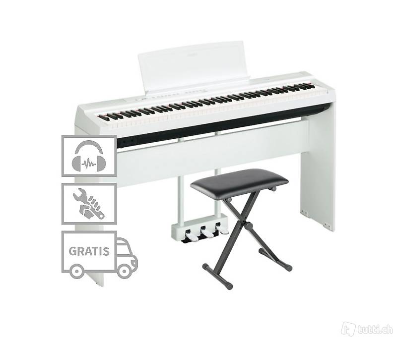  Yamaha P-125 E-Piano Deluxe **MIETEN** 60.-/ Monat zum Üben