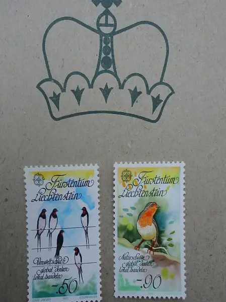  Briefmarken Fürstentum Liechtenstein,