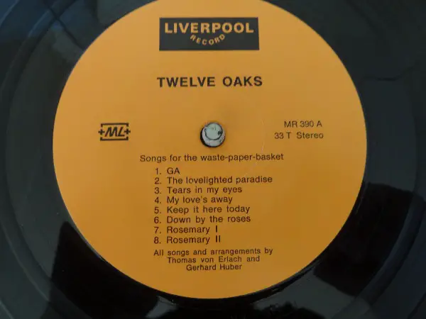 Twelve Oaks, Schallplatte, Gewaschen !