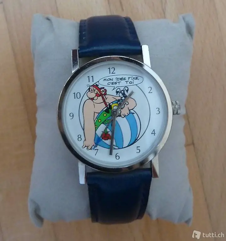 Armbanduhr Citime, mit Obelix-Zifferblatt