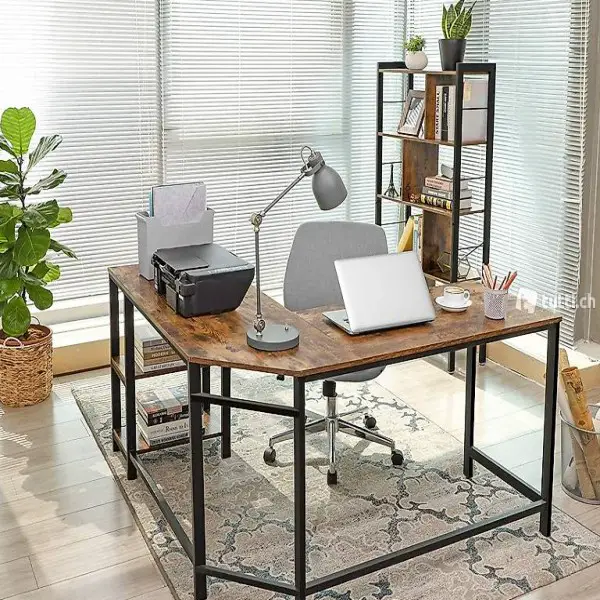  Schreibtisch, L-förmiger Computertisch, Eckschreibtisch