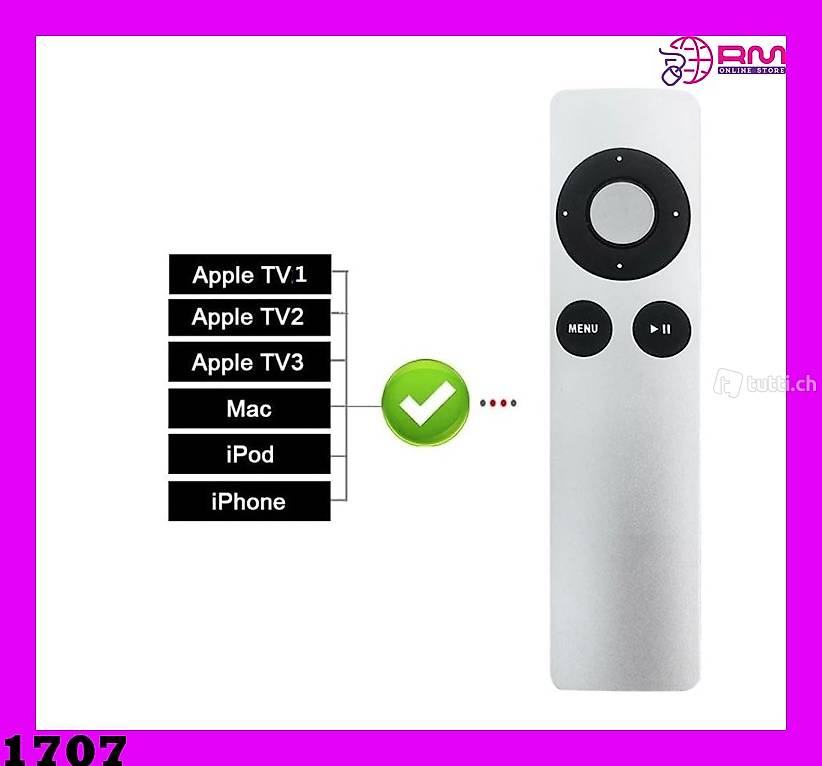  Apple TV1 2 3 Mini-Fernbedienung