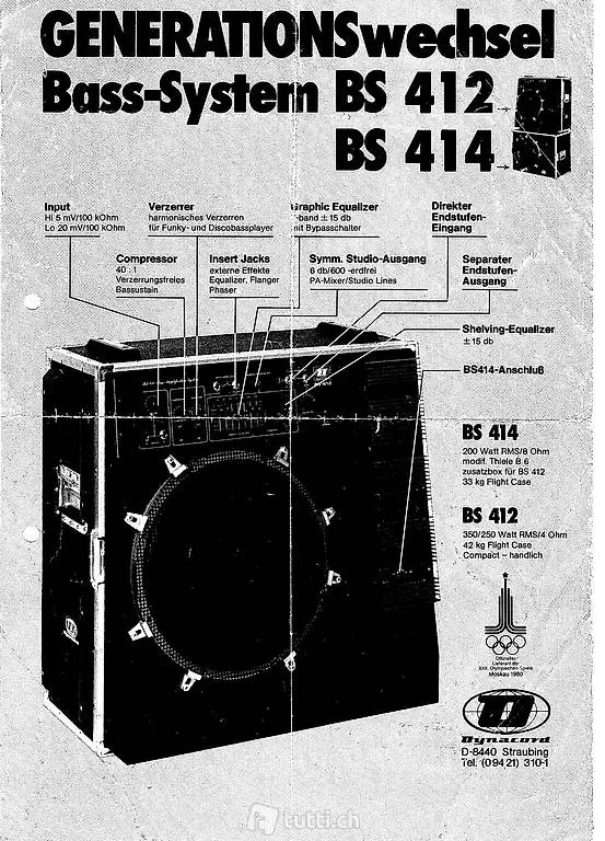 Bass Combi-Verstärker DYNACORD BS-412