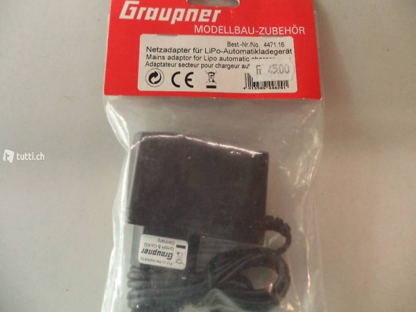 Graupner Netzadapter für Li-Pos N°4471.16
