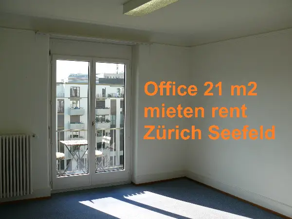 Büro mit Balkon 21 m2 Zürich Seefeld - top Lage hell günstig