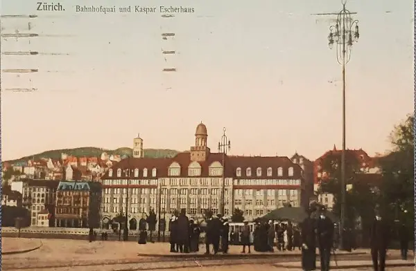 Zürich - Bahnhofquai & Escherhaus 1926