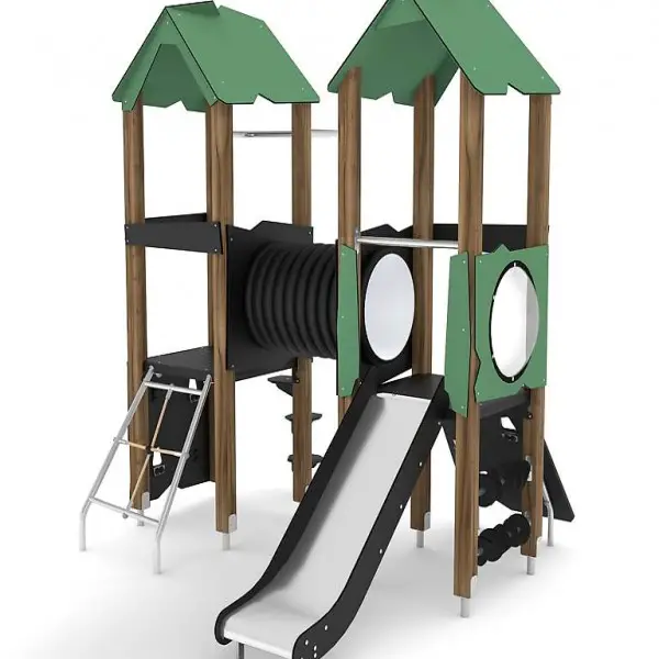  Spielplatz / Spielgerät / Kinder Spielturm mit Rutsche
