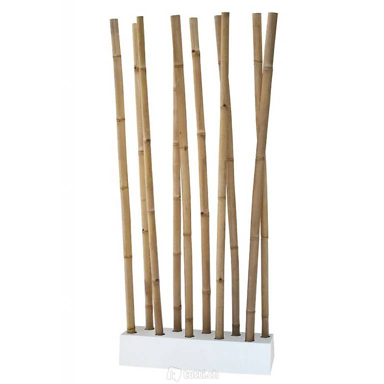  LIO Bambus Raumteiler natur/weiss