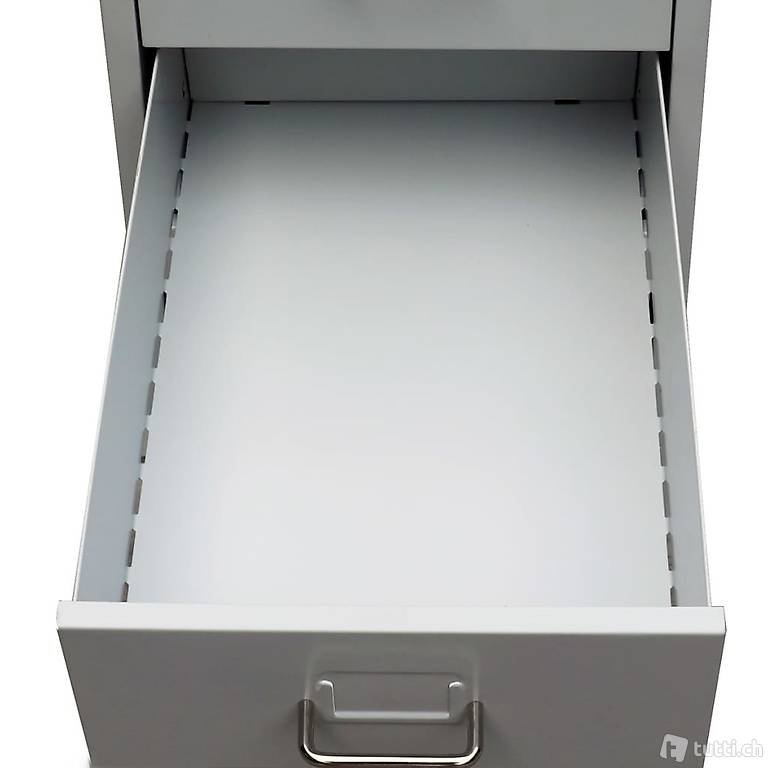  Registerschrank mit 5 Schubladen Grau 68,5 cm Stahl