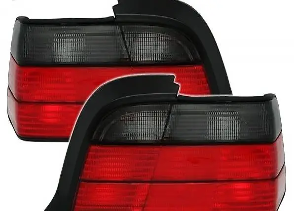  Rückleuchten für 3er BMW E36 Coupe / Cabrio, in Rot-Smoke