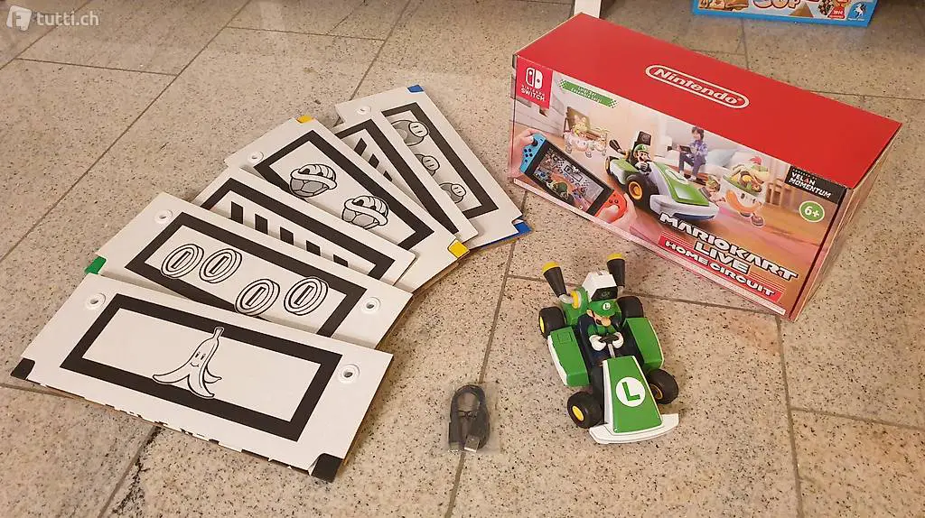 Nintendo Switch Mariokart home circuit Luigi