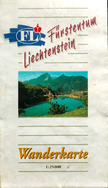 Frstentum Liechtenstein 1:25"000 Wanderkarte