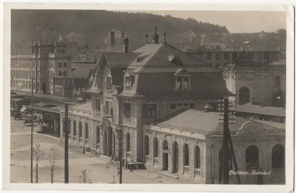 Oerlikon - Bahnhofplatz . (1906)