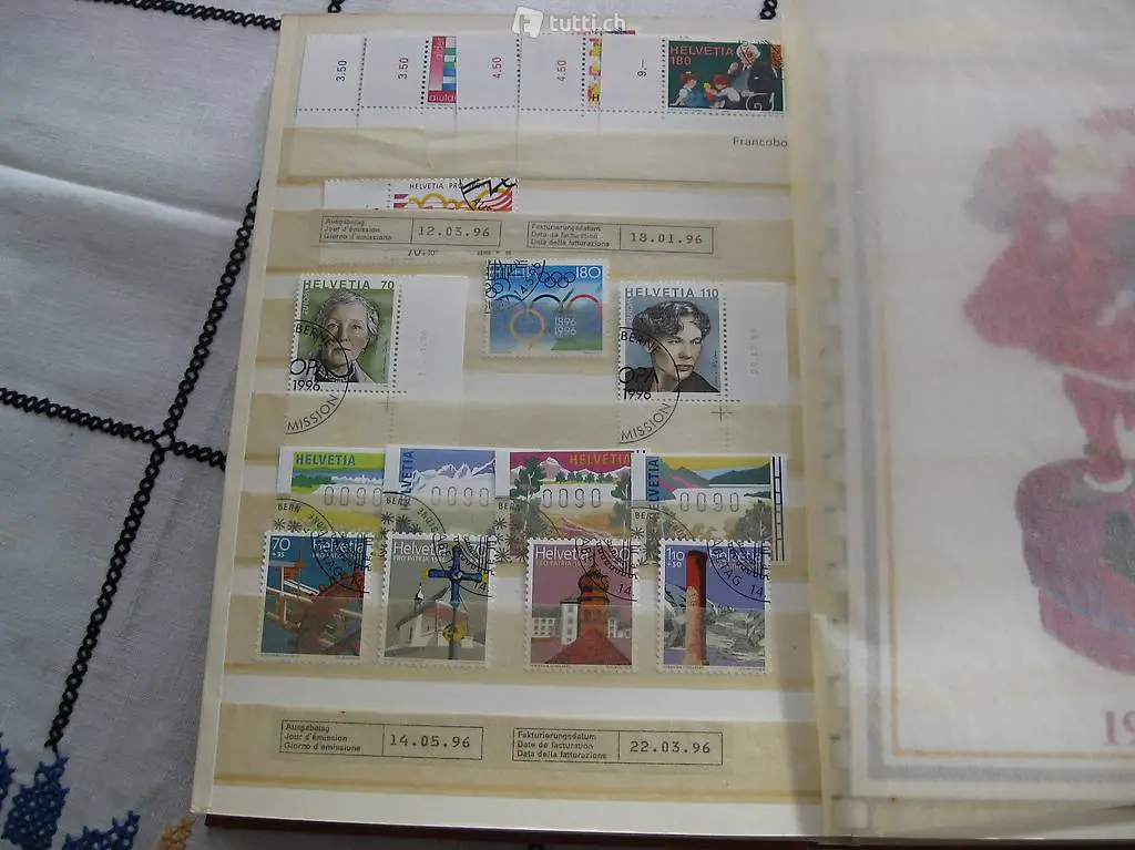 Briefmarken-Jahresserien 1994 - 1999 gestempelt.