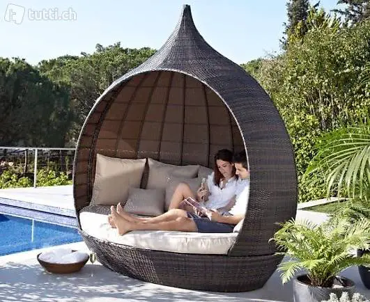  Rattanlounge Sonneninsel Daybed