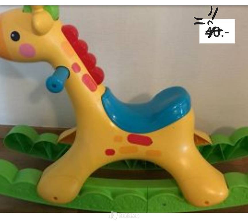 Schaukel-Giraffe von Fischer Price mit Musik + Lichteffekten