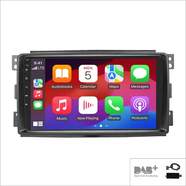 Autoradio Smart Fortwo 2005-2015 DAB+ Carplay Bluetooth Navi
