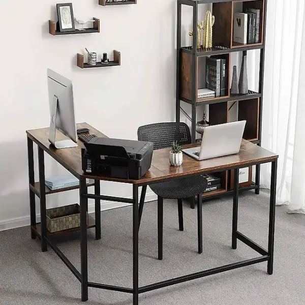  Schreibtisch, L-förmiger Computertisch, Eckschreibtisch