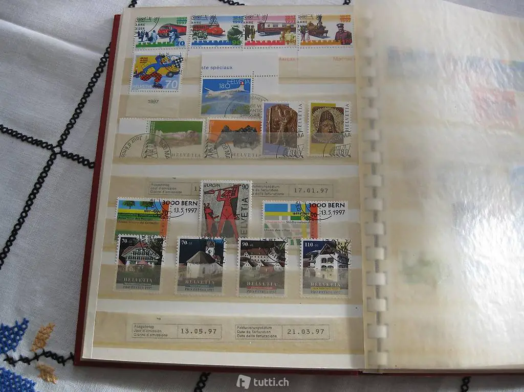 Briefmarken-Jahresserien 1994 - 1999 gestempelt.