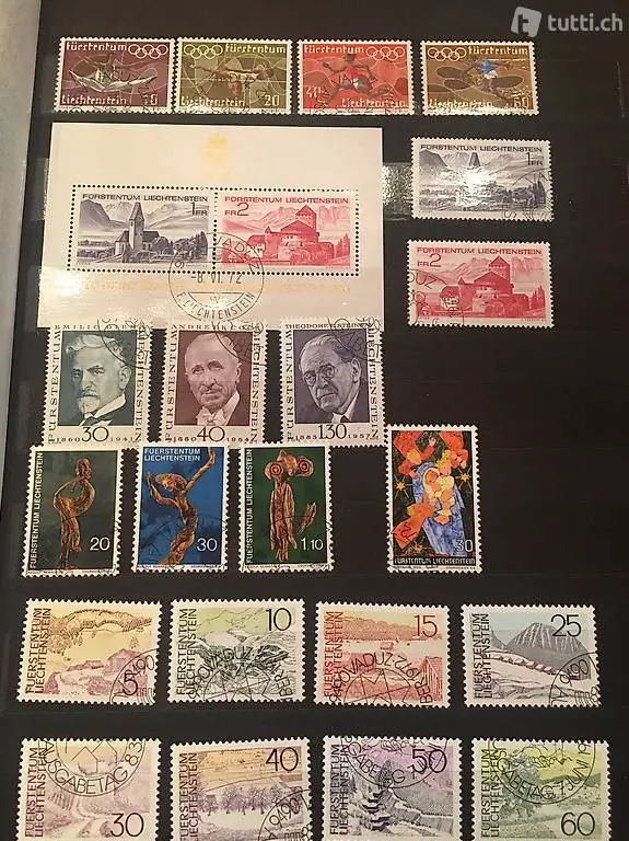 Briefmarken FL siehe Fotos