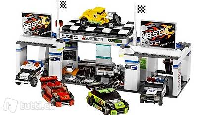 Lego Racers Tuning Garage + Kleines Auto (8681+ 8149)