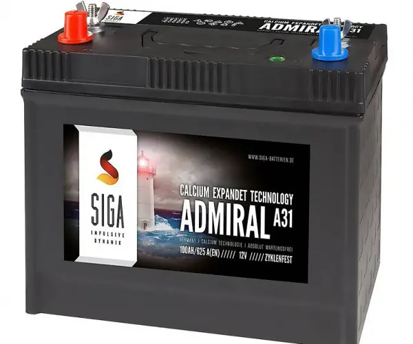  Bleibatterie SIGA ADMIRAL 100Ah 12V 330x174x238mm