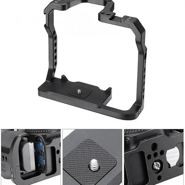  UURig Metall Kamera Käfig für Canon EOS90D/80D/70D Hand Grip